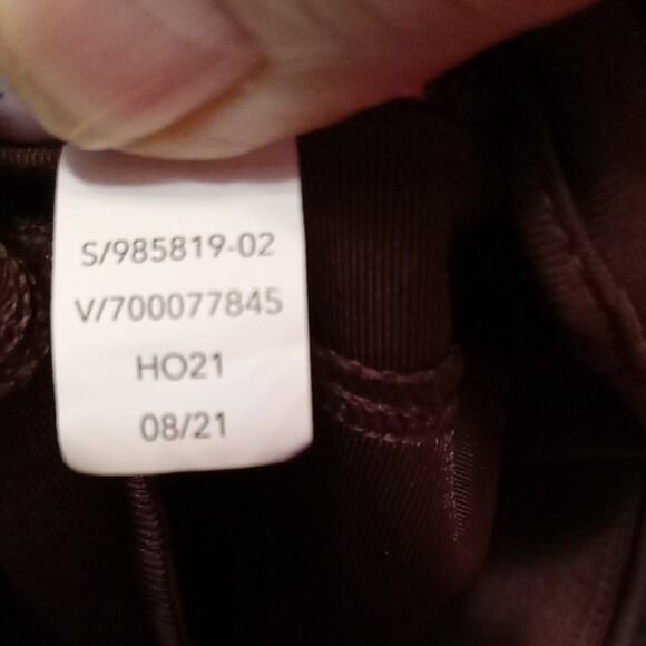 Athleta Women's Size S/P Delancey Gleam Moto Tight Decadent Chocolate Ankle Zip - Picture 11 of 11